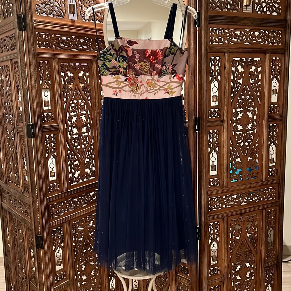 Strapped midi dress